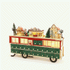 Creative Holy Led Christmas 24 Countdown Calendar Wooden Bus Scene Home Atmosphere Ornaments