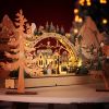 Christmas Wood Decoration Led Lit Tree Store Window Display Creative Christmas Gifts