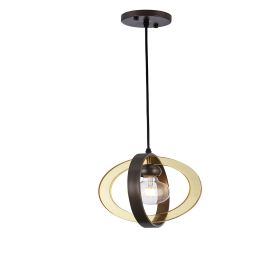 1-Light Matte Antique Bronze Chandelier(Bulb Not Included)