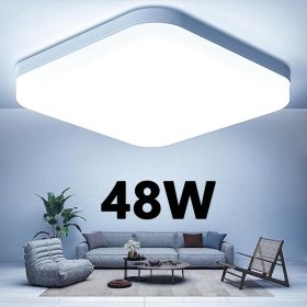 US 48W LED Ceiling Light Panel Ultra Thin Home Fixture Bedroom Kitchen 6000K Lamp