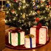 Set of 3 Christmas Lighted Gift Boxes with 48 Bright Warm Lights