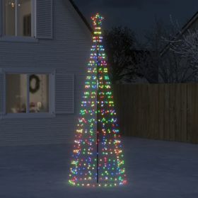 Christmas Tree Light with Spikes 570 LEDs Colorful 118.1"