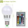 16 Colors Change LED Bulbs E27 3W RGB Dimmable Mood Lighting Lamp IR Remote Control