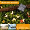 Solar String Bee Lights 30 Honeybees LED Fairy Solar Lights 8 Lighting Modes IP65 Waterproof Decorative Lamps