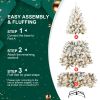 6FT PVC Memory Wire Christmas tree (With Light)