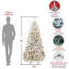 7FT PVC Memory Wire Christmas tree (With Light)