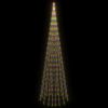 Christmas Tree Light on Flagpole Colorful 1134 LEDs 315"