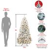 6FT PVC Memory Wire Christmas tree (With Light)