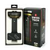 Swiss Tech Steigern 2000 Lumen LED Rechargeable Flashlight, IPX7 Waterproof, Digital Focusing