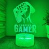 1pc 3D Night Light Game GAMER Atmosphere Desk Lamp With Touch Button; Children's Room Bedroom Decoration