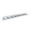 Contemporary 8-Light LED Vanity Light - 52.2-Inch Chrome Fixture with Acrylic Shade, Adjustable Brightness