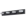 (Same as W1340110592/L2008) LED Modern Black 4-Light Vanity Lights Fixtures Over Mirror Bath Wall Lighting