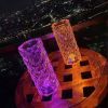 Crystal Diamond Table Lamp,16 Color Changing RGB Touch Control