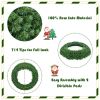 48 Inch Pre-lit Cordless Artificial Christmas Wreath