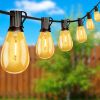 100 Foot S14 LED Edison Outdoor String Lights - Commercial Grade String Lights - Backyard Garden Gazebo ‚Äì Cafe Market Light Set ‚Äì Vintage Patio St