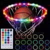 1pc LED Basketball Hoop Light, Remote Control Waterproof Basketball Rim Lights With 17 Colors 7 Lighting Modes