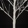 Set of Lighted Birch Tree,4FT 48 LED/5FT 72 LED/6FT 96 LED Artificial Tree with Warm White Lights,Christmas Tree