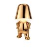 Bedside Touch Control Table Lamp;  Creative Little Golden Man Decorative Thinker Statue LED Desk Lamp