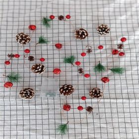 Christmas Decorative Light Led Pine Cone Light String; Small Mulberry Fruit Pull Flag Christmas Pine Cone Light; Pine Needle Bell Copper Wire Light (Style: 2M20Lregularcopper)