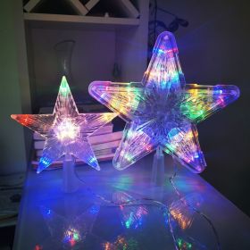 Christmas Tree Overhead Light Led Light Star Light Pentacle Star Light Battery Box Room Decoration (Color: Colorful, Style: 30-l)