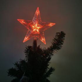 Christmas Tree Overhead Light Led Light Star Light Pentacle Star Light Battery Box Room Decoration (Color: Red, Style: 30-l)