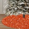 Christmas Tree Skirt, Sequins Tree Skirts for Xmas Tree Decorations