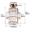 Luxury Led Ceiling Light Nordic Crystal Modern Chandelier Living Room Decoration Indoor Lighting Led Ceiling Lamps Aisle Bedroom