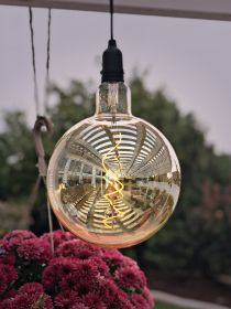 RetroEssence‚Ñ¢ Battery Operated LED Vintage Light | by Pacific Accents (Shape: Globe)