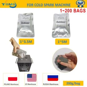 0 Tax 1-200Bags Cold Spark Consumable Powder MSDS Certification Composite Ti Powder 200g/bag for Cold Fountain Sparkler Ti (Color: 10 bags, Plug Type: Outdoor)