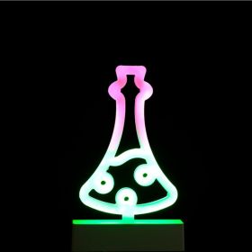 Battery Powered USB LED Neon Night Lights Sign Xmas Art Bat Neon Sign Witch Halloween Decoration Party Wall Hanging Neon Lamp (Color: Multicolor, Emitting Color: Potion Bottle)