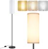 Floor Lamp for Living Room, Modern Standing Lamps with Lampshade, Minimalist Tall Lamp with Foot Switch for Living Room, Bedroom, Kids Room