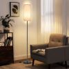 Floor Lamp for Living Room, Modern Standing Lamps with Lampshade, Minimalist Tall Lamp with Foot Switch for Living Room, Bedroom, Kids Room