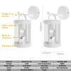 Inowel Lights Wall Light Outdoor Lantern E26 Bulb (Not Include) Wall Mount Hang Lamp Wall Sconce Lighting 32335