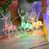 Led Christmas Deer Shape String Lights, Holiday Decoration Colorful Lights 20LEDS