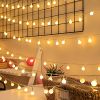 1pc Circular String Lights; Battery Powered; 20ft 40 LEDs; Twinkle Lights With Indoor/Outdoor Waterproof Ball-shape String Lights For Bedroom