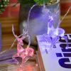 Led Christmas Deer Shape String Lights, Holiday Decoration Colorful Lights 20LEDS