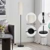 Floor Lamp for Living Room, Modern Standing Lamps with Lampshade, Minimalist Tall Lamp with Foot Switch for Living Room, Bedroom, Kids Room