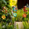 1pc Solar Garden Light; Outdoor Decor Waterproof Butterfly Solar Path Light; Watering Can Lights Hanging Fairy String Lighting For Terrace Patio Lawn