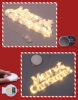 Christmas Decorations Wreath Accessories Merry Christmas Stereo Letter Lights