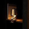 Bedside Touch Control Table Lamp;  Creative Little Golden Man Decorative Thinker Statue LED Desk Lamp