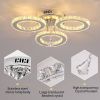 Modern K9 Crystal Led Rings Ceiling Lamp Chandelier Pendant Light Dimmable Luminaire Bedroom Living Dining Room Decor Fixture