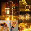 16 Pack Led Fairy Lights Battery Operated String Lights Waterproof Silver Wire 7 Feet 20 Led Firefly Starry Moon Lights For DIY Wedding Party Bedroom