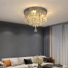 Modern Pendant Light Luxury Crystal Chandelier Led Ceiling Lamp Dining Living Room Bedroom Lustre Home Appliance Decor Fixtures