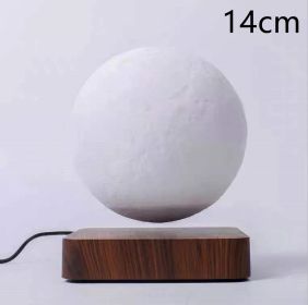 Magnetic Levitation Table Lamp Moon Light 3D Printing Planet Night Light (Option: Brown-AU)